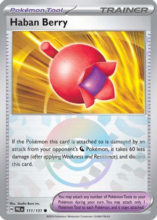 Haban Berry (Poke Ball Pattern) (111) [SV Prismatic Evolutions] Holofoil - Common