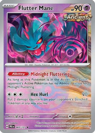 Flutter Mane (Master Ball Pattern) (043) [SV Prismatic Evolutions] Holofoil - Rare