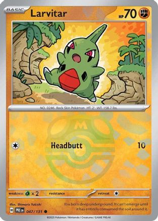 Larvitar (Master Ball Pattern) (047) [SV Prismatic Evolutions] Holofoil - Common