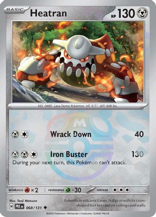 Heatran (Master Ball Pattern) (068) [SV Prismatic Evolutions] Holofoil - Uncommon