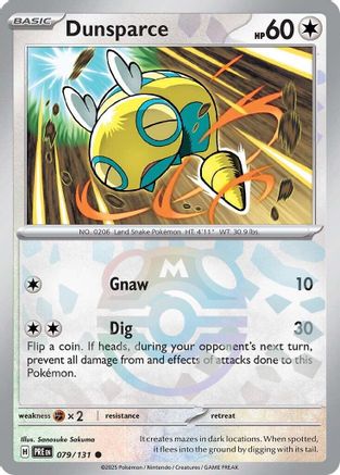 Dunsparce (Master Ball Pattern) (079) [SV Prismatic Evolutions] Holofoil - Common