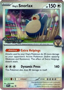 Hop's Snorlax (Prerelease) (184) [SV Scarlet & Violet Promo Cards] Holofoil - Promo