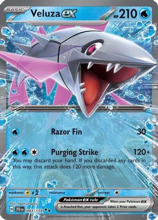 Veluza ex (043/159) [SV09 Journey Together] Holofoil - Double Rare