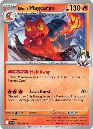 Ethan's Magcargo (036) [SV10 Destined Rivals] Holofoil - Rare