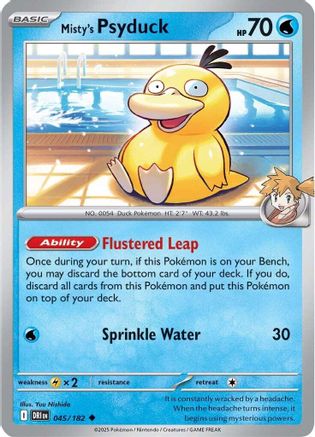 Misty's Psyduck (045) [SV10 Destined Rivals] Reverse Holofoil - Uncommon