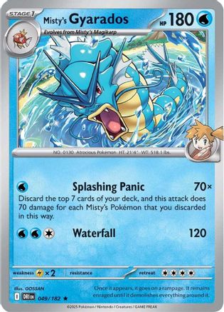 Misty's Gyarados (049) [SV10 Destined Rivals] Reverse Holofoil - Rare
