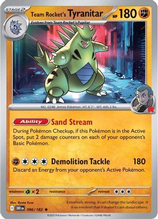 Team Rocket's Tyranitar (096) [SV10 Destined Rivals] Holofoil - Rare
