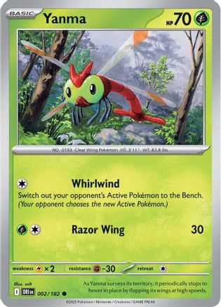 Yanma (002/182) [SV10 Destined Rivals] Reverse Holofoil - Common