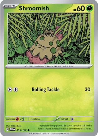 Shroomish (005) [SV10 Destined Rivals] Reverse Holofoil - Common