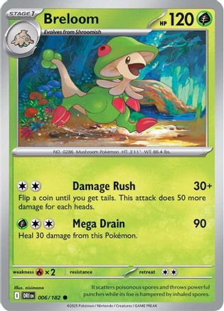 Breloom (006) [SV10 Destined Rivals] Reverse Holofoil - Common