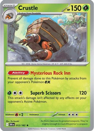Crustle (012/182) [SV10 Destined Rivals] Holofoil - Rare