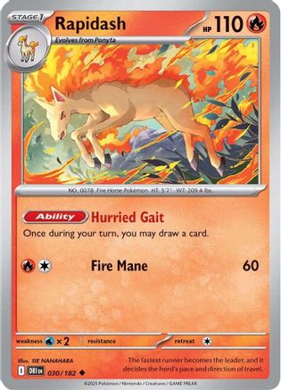 Rapidash (030/182) [SV10 Destined Rivals] - Uncommon