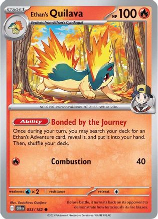 Ethan's Quilava (033) [SV10 Destined Rivals] Reverse Holofoil - Common