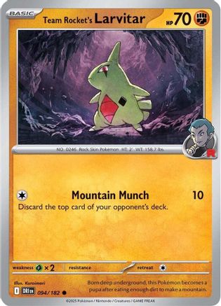 Team Rocket's Larvitar (094) [SV10 Destined Rivals] - Common