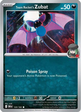 Team Rocket's Zubat (120) [SV10 Destined Rivals] Reverse Holofoil - Common