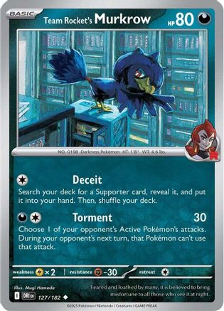 Team Rocket's Murkrow (127/182) [SV10 Destined Rivals] - Uncommon