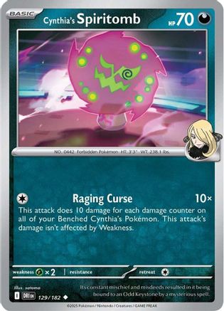 Cynthia's Spiritomb (129) [SV10 Destined Rivals] Reverse Holofoil - Uncommon