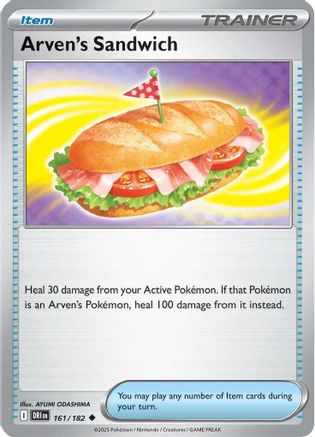 Arven's Sandwich (161) [SV10 Destined Rivals] Reverse Holofoil - Uncommon