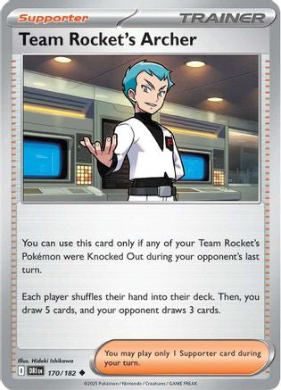 Team Rocket's Archer (170/182) [SV10 Destined Rivals] Reverse Holofoil - Uncommon
