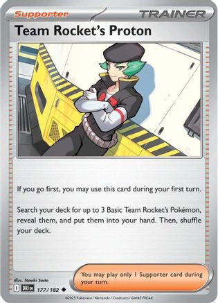 Team Rocket's Proton (177/182) [SV10 Destined Rivals] Reverse Holofoil - Uncommon