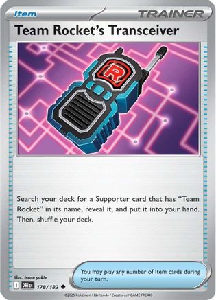 Team Rocket's Transceiver (178) [SV10 Destined Rivals] - Uncommon