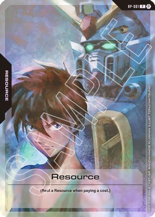 Resource (RP-001) (Edition Beta BANDAI TCG+ Store Trial Event) (RP-001) - Promotional Resource Tokens Holofoil