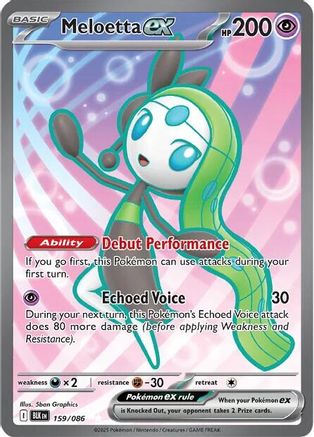Meloetta ex (159/086) [SV Black Bolt] Holofoil - Ultra Rare