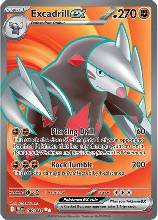 Excadrill ex (160/086) [SV Black Bolt] Holofoil - Ultra Rare