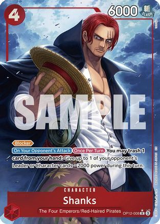 Shanks (008) (Alternate Art) (OP12-008) - Legacy of the Master Foil