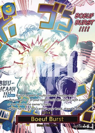 Boeuf Burst (Alternate Art) (OP12-060) - Legacy of the Master Foil