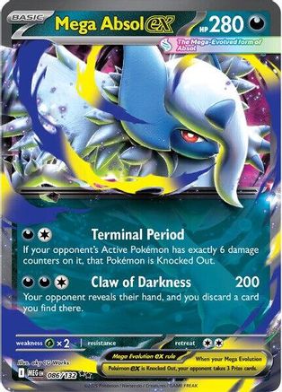 Mega Absol ex (086/132) [ME01 Mega Evolution] Holofoil - Double Rare