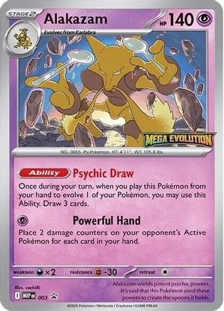 Alakazam (003) [ME Mega Evolution Promo] - Promo