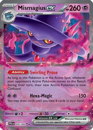Mismagius ex (036/094) [ME02 Phantasmal Flames] Holofoil - Double Rare