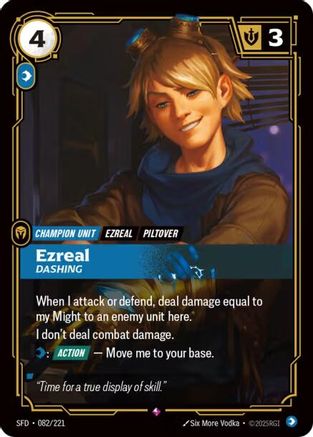 Ezreal - Dashing (082/221) - Spiritforged Foil