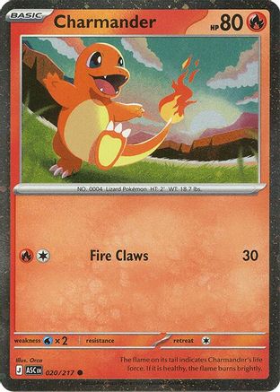 Charmander (Cosmos Holo) (020/217) [Miscellaneous Cards & Products] Holofoil - Common