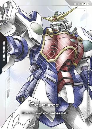 Resource (RP-033) (Premium Accessory Set - Mobile Suit Gundam Wing) (RP-033) - Promotional Resource Tokens Holofoil