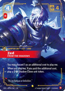 Zed, From the Shadows (Alternate Art) (023a/166) - Vendetta Foil