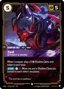 Zed, Without a Sound (Alternate Art) (112a/166) - Vendetta Foil