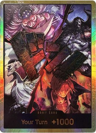 DON!! Card (Alternate Art) (The Four Emperors) (Gold) - The World's Strongest Warriors Foil