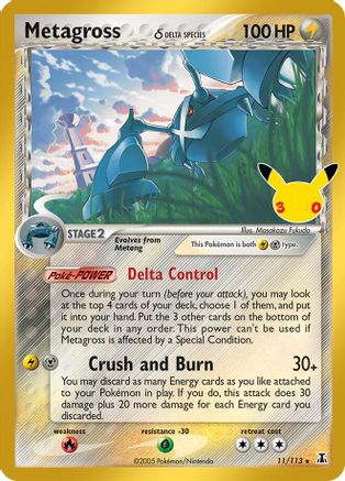 Metagross (Delta Species) (011/113) [ME 30th Celebration Classic Collection] Holofoil - Classic Collection