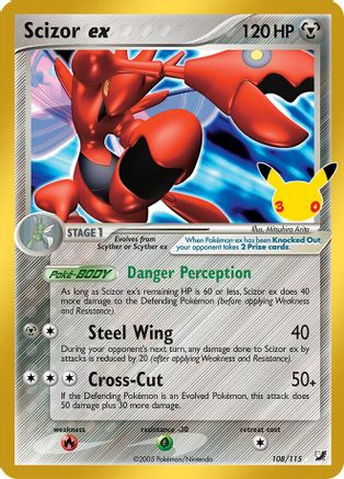 Scizor ex (108/115) [ME 30th Celebration Classic Collection] Holofoil - Classic Collection