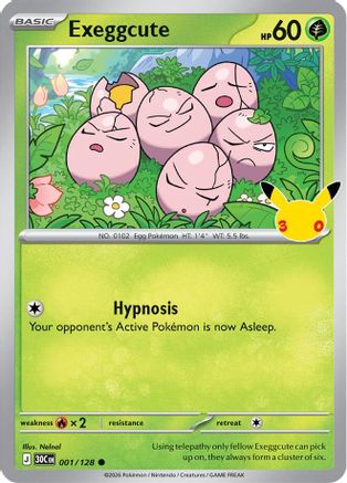 Exeggcute (001/128) [ME 30th Celebration] Holofoil - Common