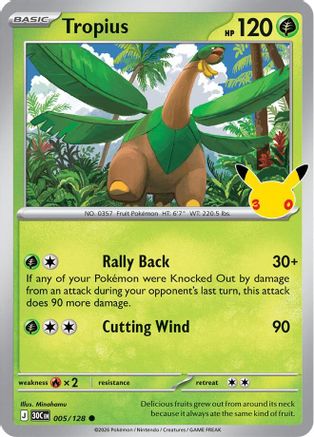 Tropius (005/128) [ME 30th Celebration] Holofoil - Common