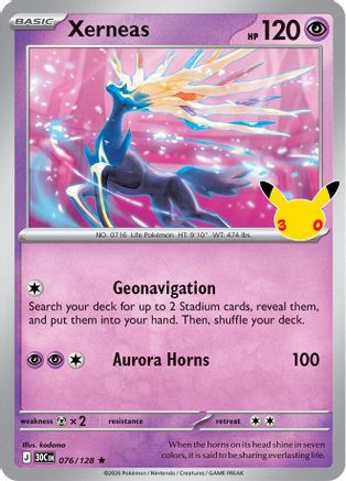 Xerneas (076/128) [ME 30th Celebration] Holofoil - Rare