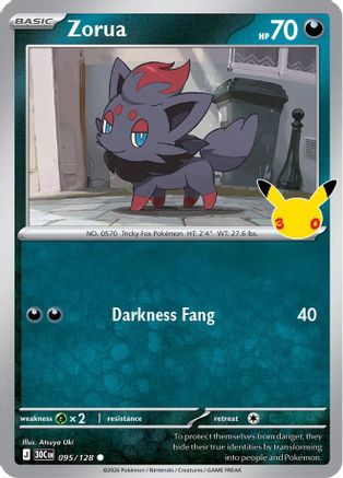 Zorua (095/128) [ME 30th Celebration] Holofoil - Common