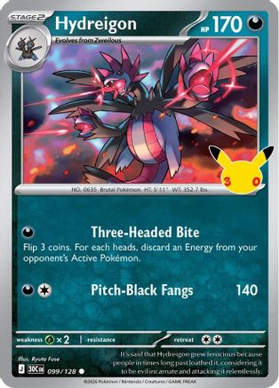 Hydreigon (099/128) [ME 30th Celebration] Holofoil - Common
