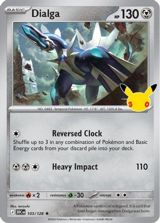 Dialga (103/128) [ME 30th Celebration] Holofoil - Rare