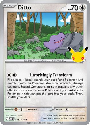 Ditto (115/128) [ME 30th Celebration] Holofoil - Common