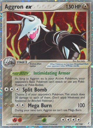 Aggron ex (89/100) [Crystal Guardians] Holofoil - Ultra Rare