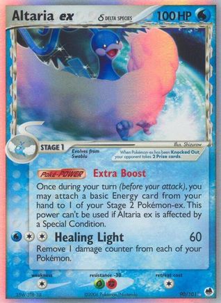 Altaria ex (Delta Species) (90/101) [Dragon Frontiers] Holofoil - Ultra Rare